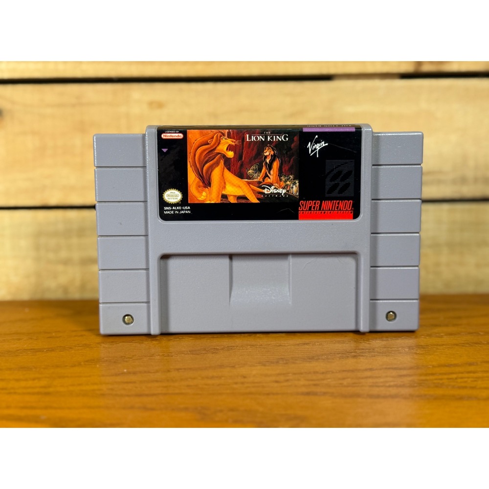 Disney The Lion King SNES Super Nintendo 1994 Virgin SNS-ALKE-USA Tested Working